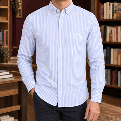 Men's Slim Gingham Button Down Shirt - Harren Cole
