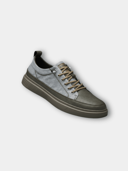 Men's Smooth Leather Casual Sneakers - Harren Cole