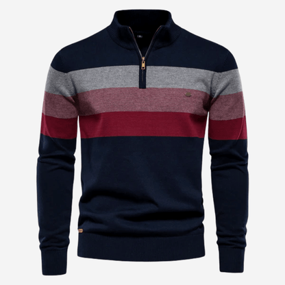 Men's Striped Knit Sweater - Harren Cole