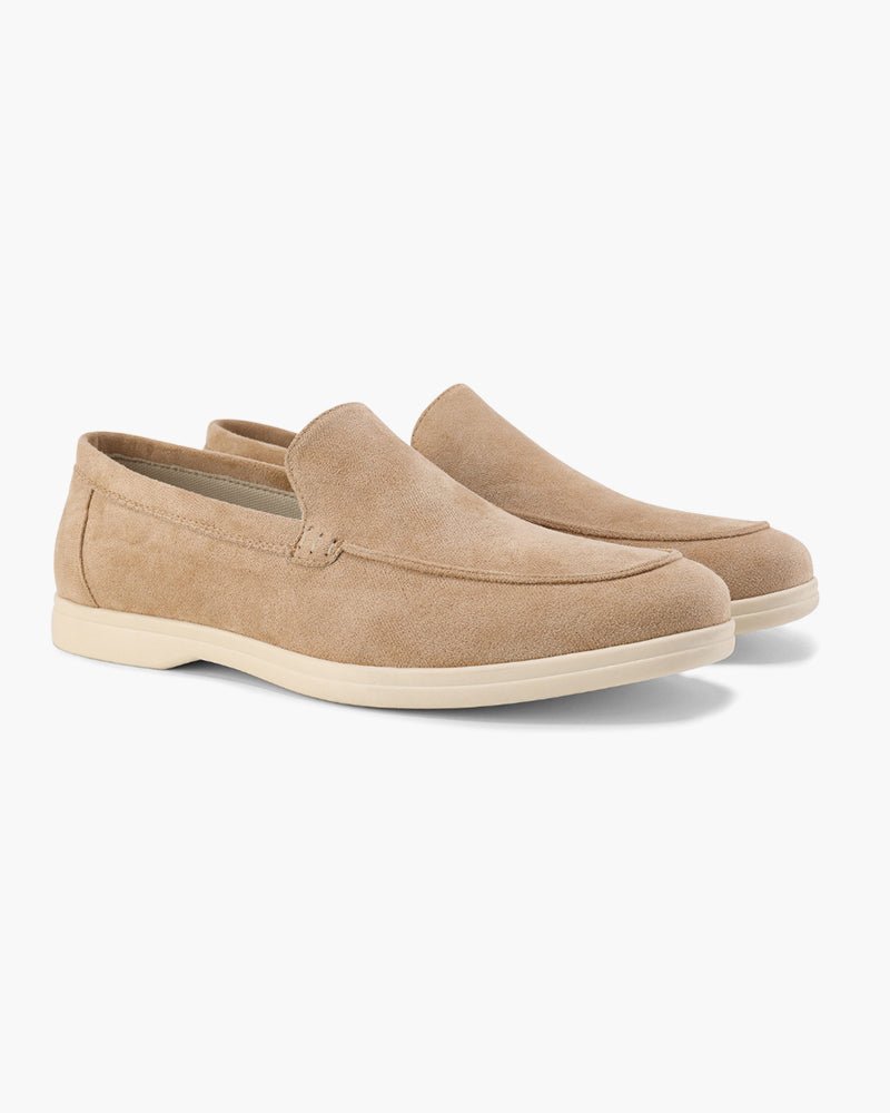 Men's Suede Loafers Slip - On Business Shoes - Harren Cole
