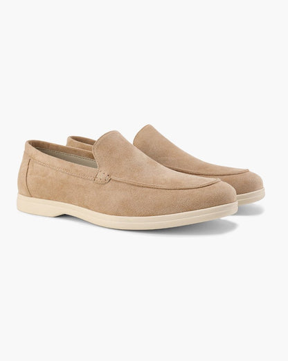 Men's Suede Loafers Slip - On Business Shoes - Harren Cole
