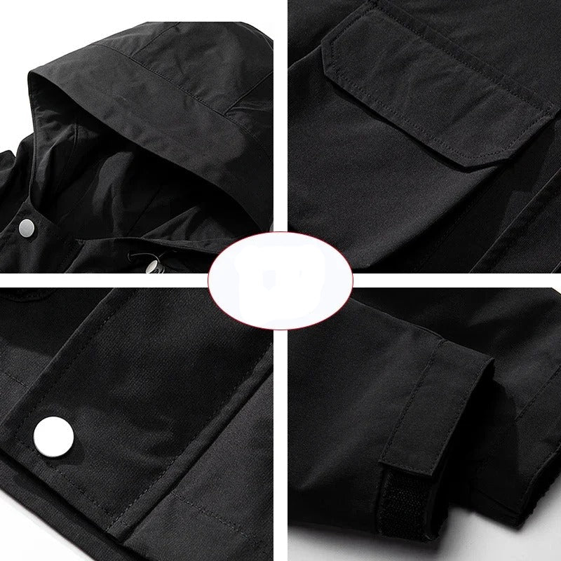 Men's Tactical Outdoor Jacket with Durable Water - Resistant Fabric - Harren Cole