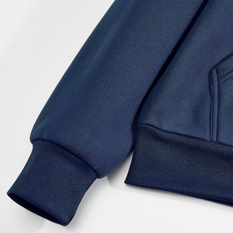 Men's Textured Contrast Panel Hoodie - Harren Cole