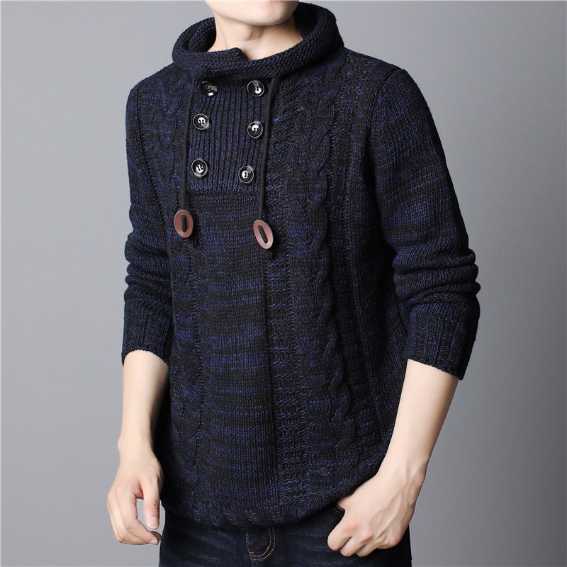 Men's Thick Knit Structured Hoodie - Harren Cole