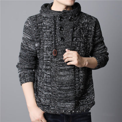 Men's Thick Knit Structured Hoodie - Harren Cole