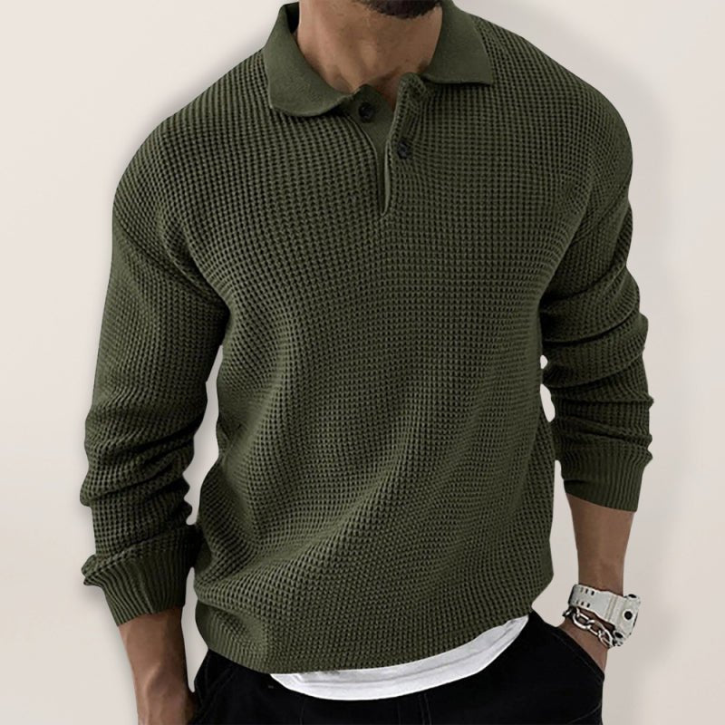 Men's Urban Slim Fit Knit Sweater with Shawl Collar - Harren Cole