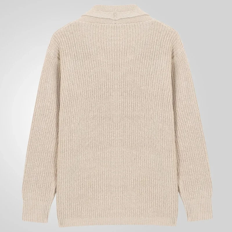 Men's V - Neck Cardigan Sweater - Harren Cole
