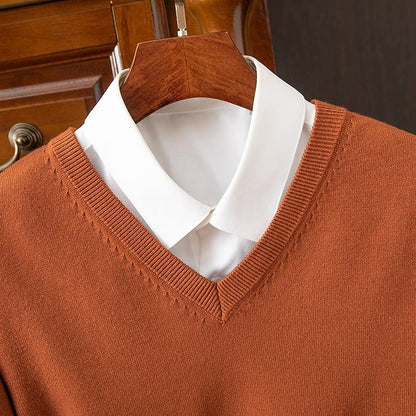 Men's V-Neck Knit Sweater - Harren Cole
