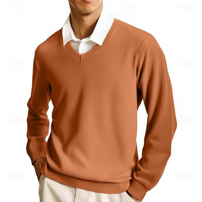 Men's V-Neck Knit Sweater - Harren Cole