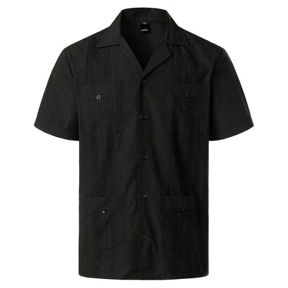 Men’s Vintage - Inspired Short - Sleeve Shirt - Harren Cole