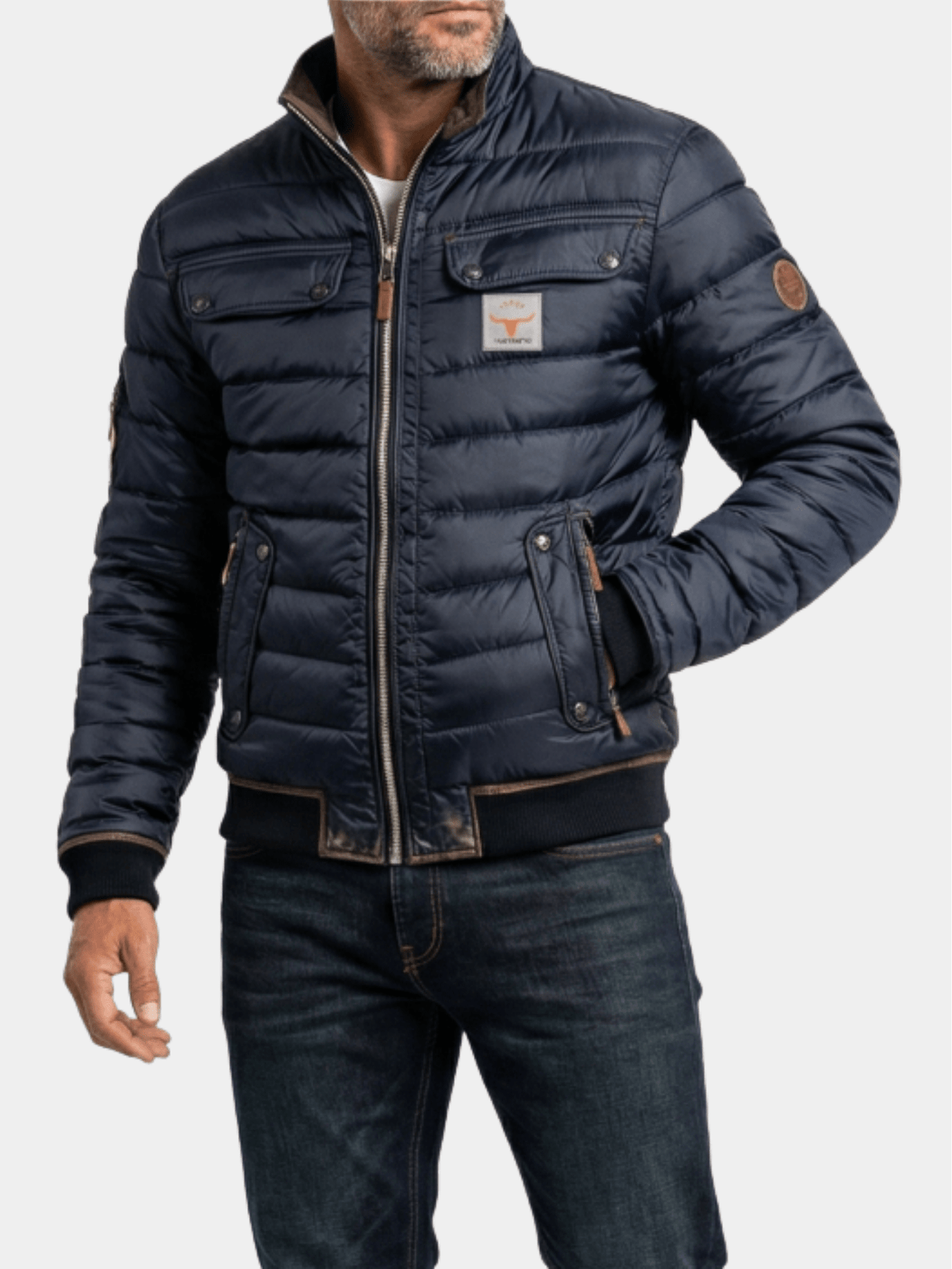 Men's Vintage Stand Collar Jacket - Harren Cole