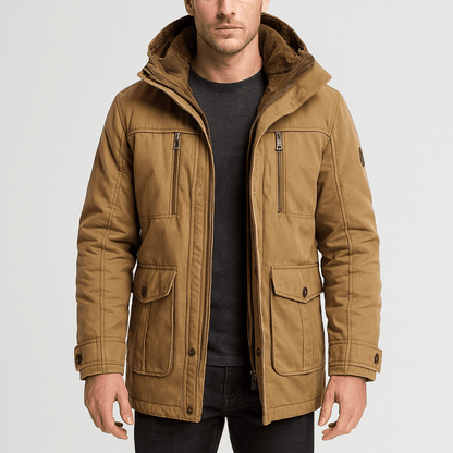 Men's Warm Winter Jacket With Multiple Pockets - Harren Cole