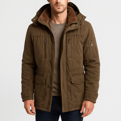Men's Warm Winter Jacket With Multiple Pockets - Harren Cole
