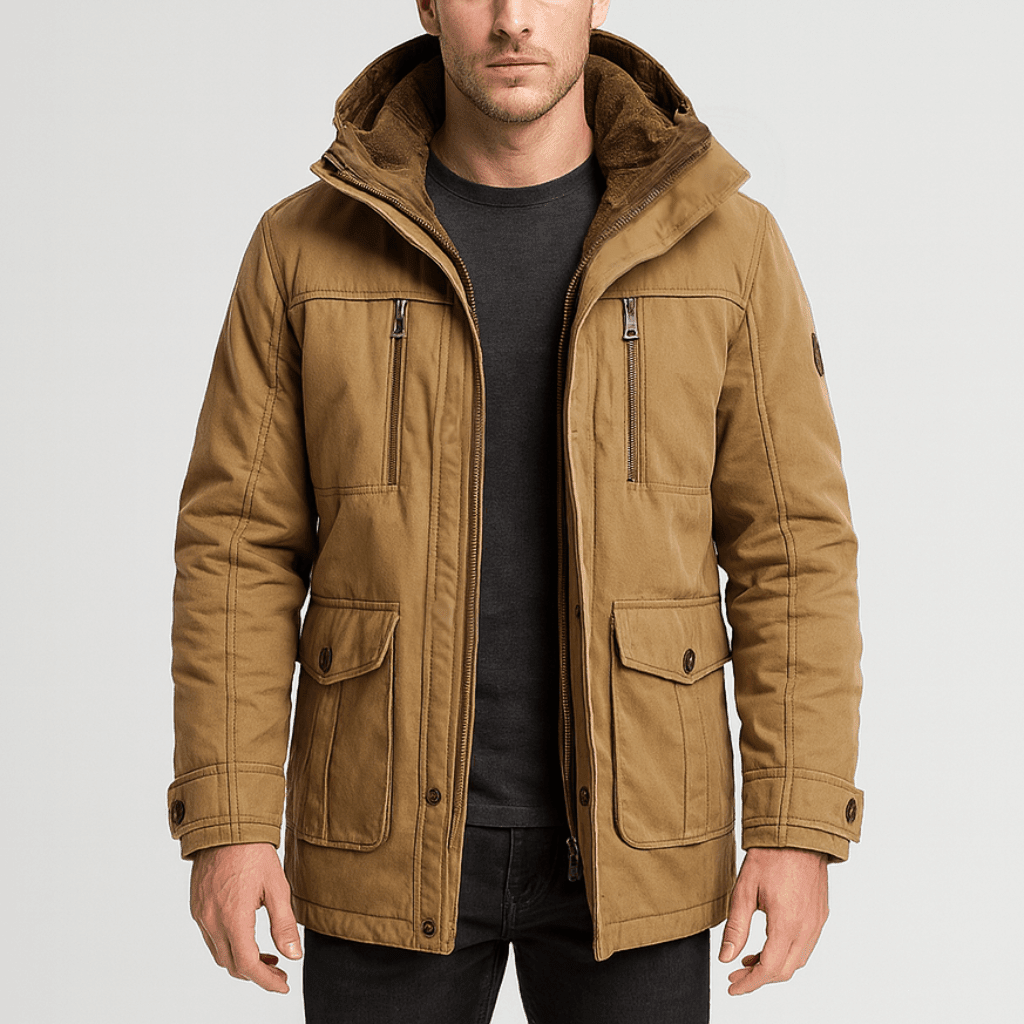 Men's Warm Winter Jacket With Multiple Pockets - Harren Cole