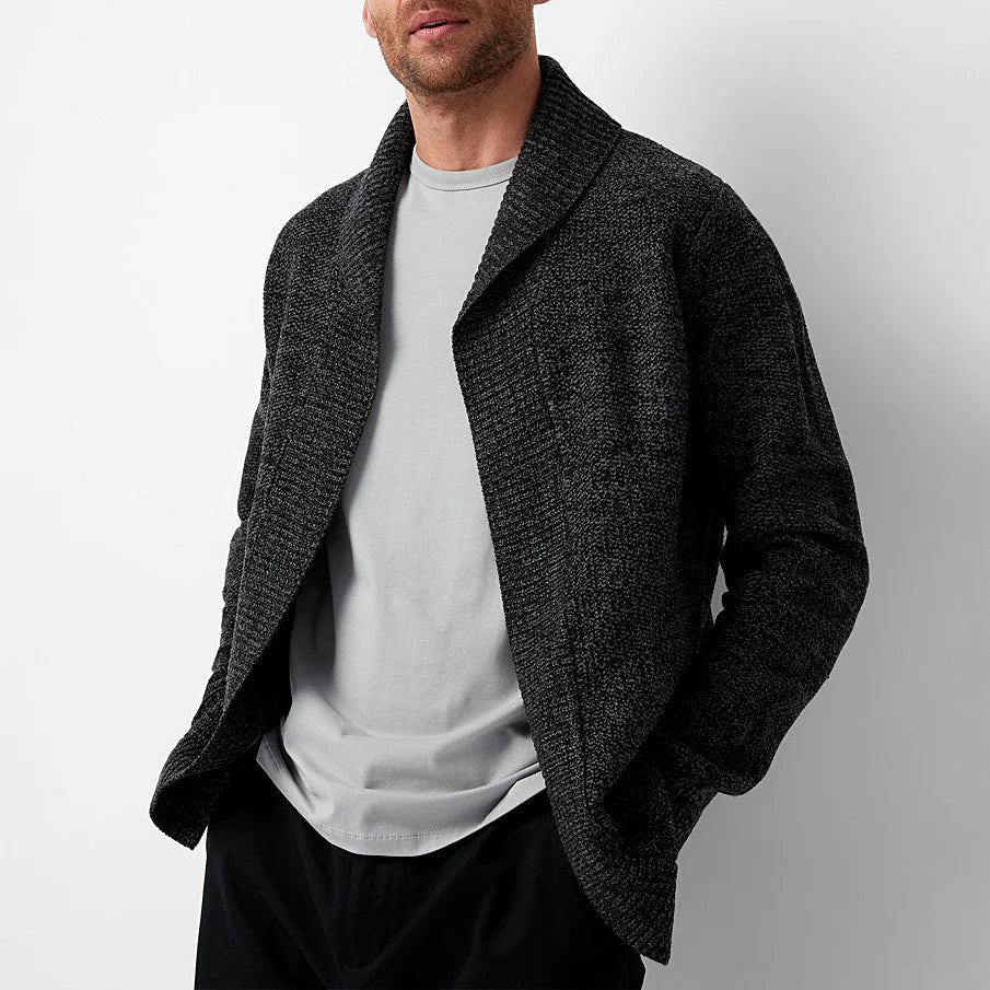 Men's Wool Knit Cardigan Sweater - Harren Cole