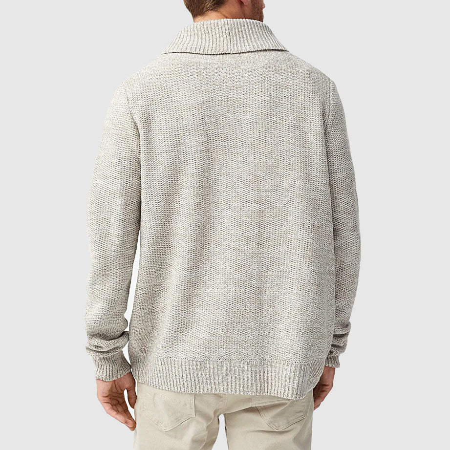 Men's Wool Knit Cardigan Sweater - Harren Cole