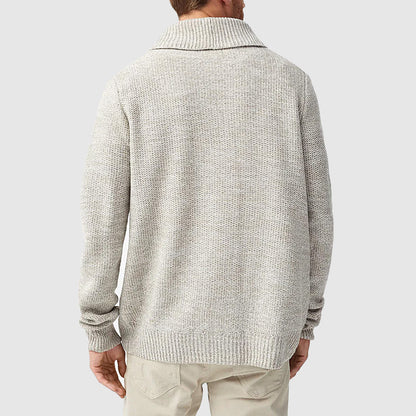 Men's Wool Knit Cardigan Sweater - Harren Cole