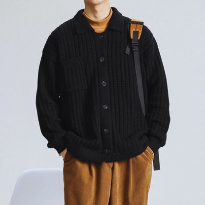 Open Waffle Knit Cardigan - Harren Cole