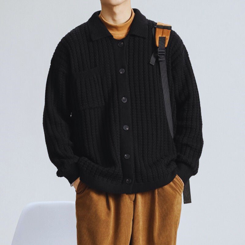 Open Waffle Knit Cardigan - Harren Cole