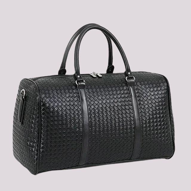 Padded Vegan Leather Duffel Bag - Harren Cole