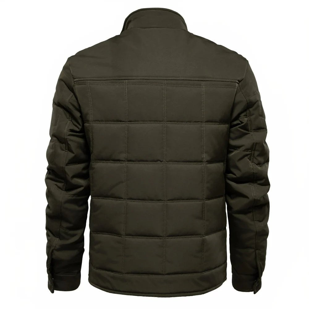 Padded Winter Jacket with Stand - Up Collar for Men - Harren Cole