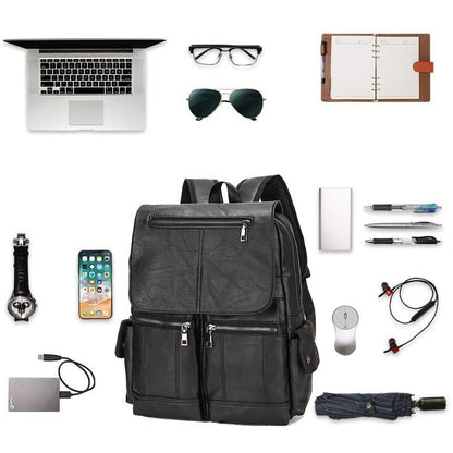 Premium Genuine Leather Backpack - Harren Cole