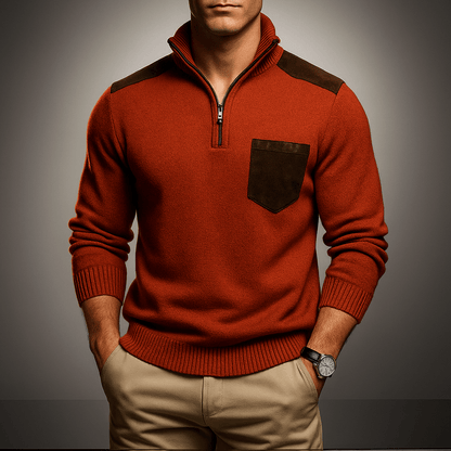 Ribbed Knit Relaxed Cardigan With Pockets - Harren Cole