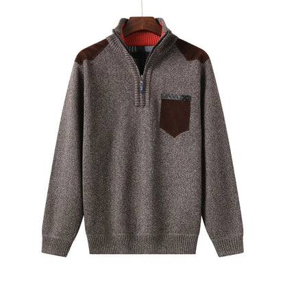 Ribbed Knit Relaxed Cardigan With Pockets - Harren Cole