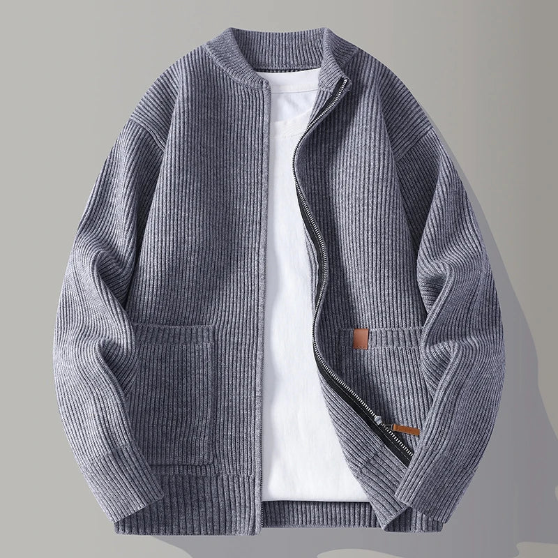 Ribbed Oversized Open Front Cardigan - Harren Cole