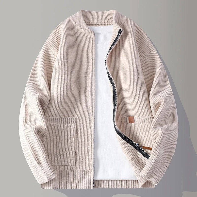 Ribbed Oversized Open Front Cardigan - Harren Cole