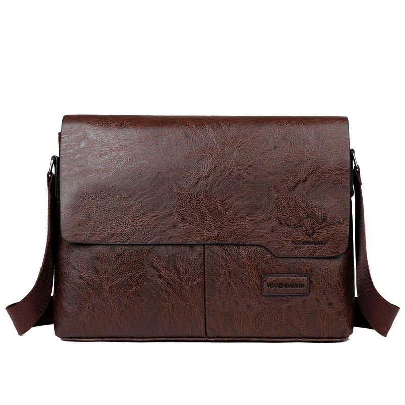 RustMark Leather Messenger - Harren Cole