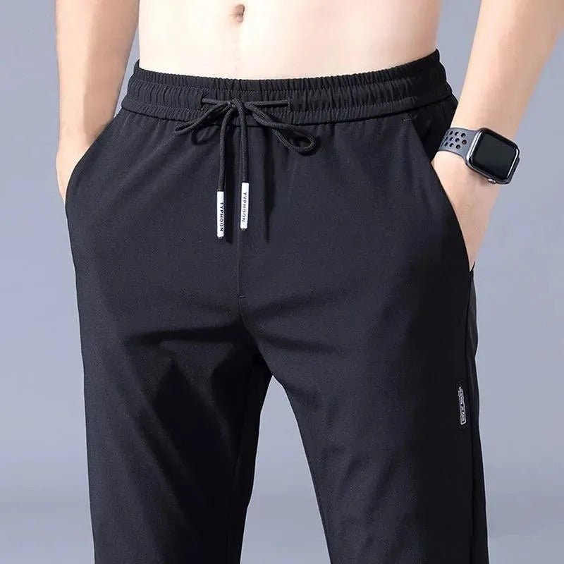 Sporty Drawstring Jogging Pants for Men - Harren Cole