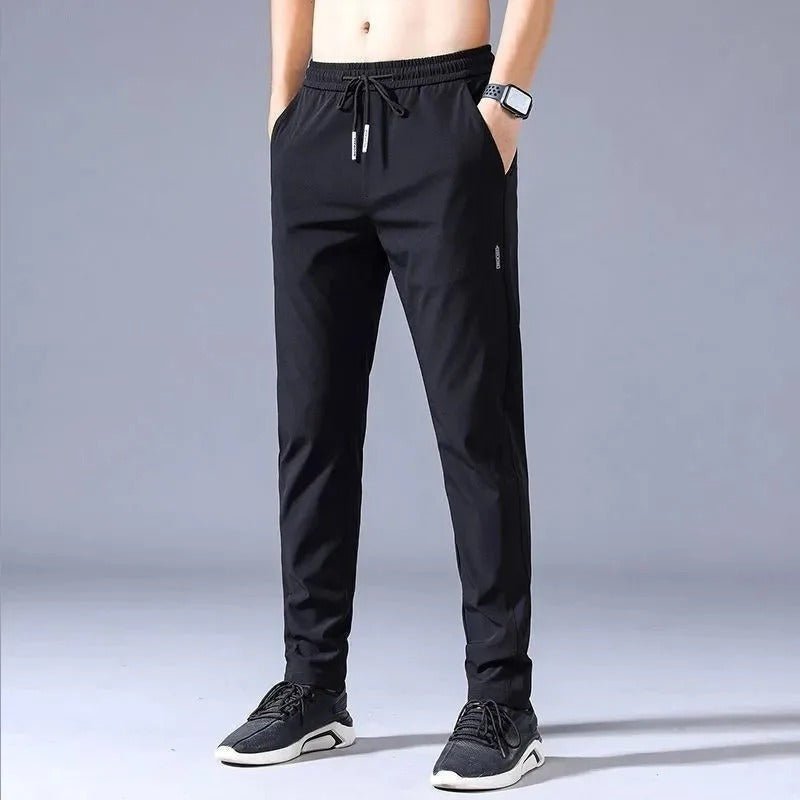 Sporty Drawstring Jogging Pants for Men - Harren Cole