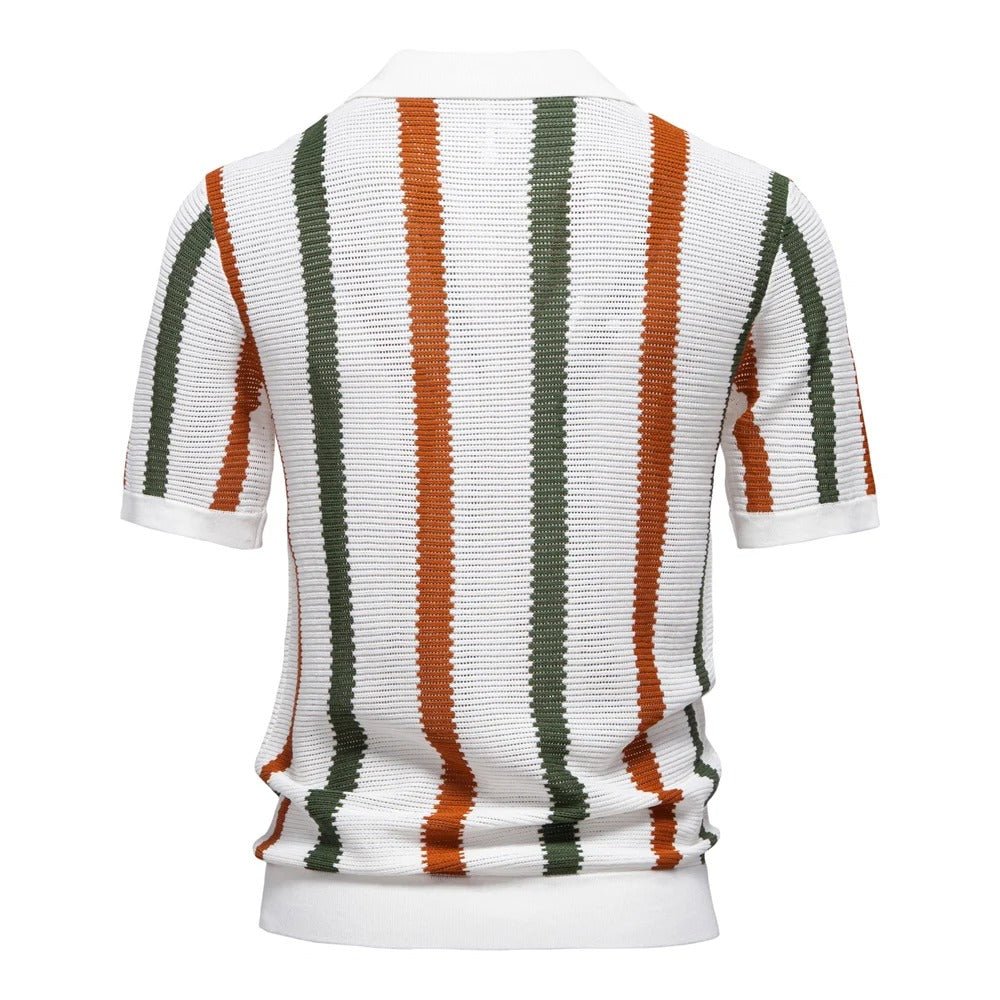 Stylish Knit Polo Shirt for Men - Harren Cole
