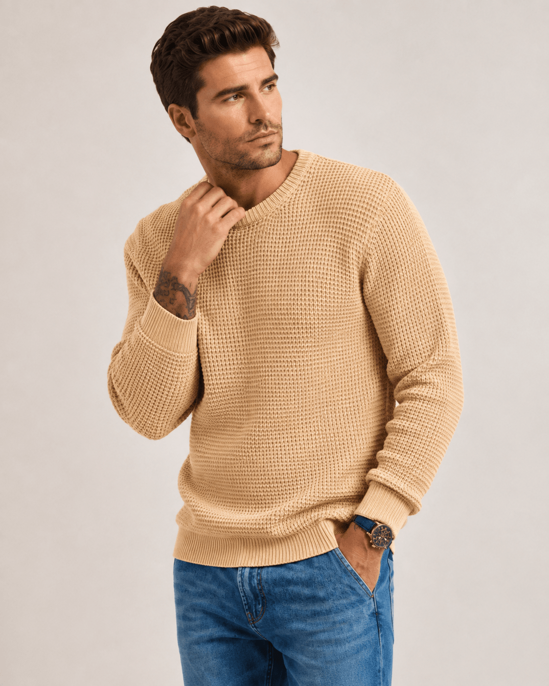 Textured Knit Pullover - Harren Cole