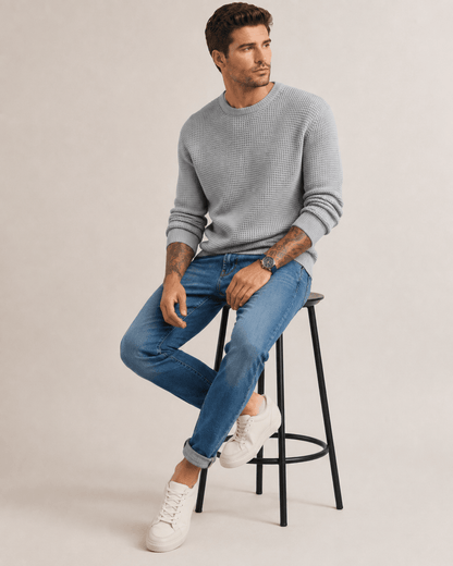 Textured Knit Pullover - Harren Cole