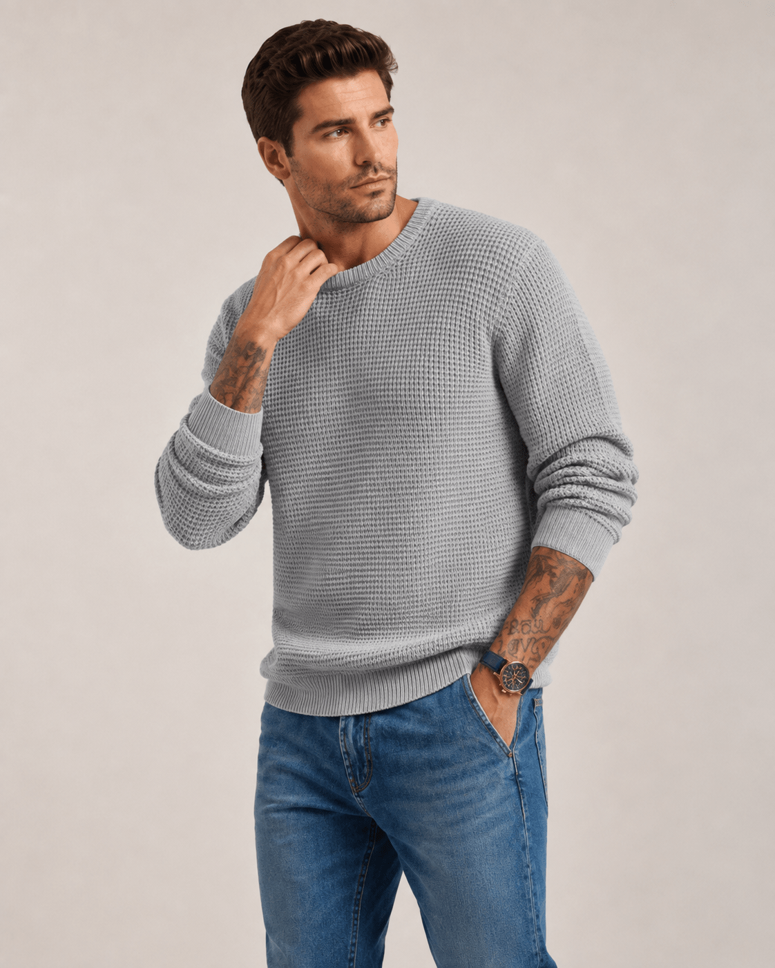 Textured Knit Pullover - Harren Cole
