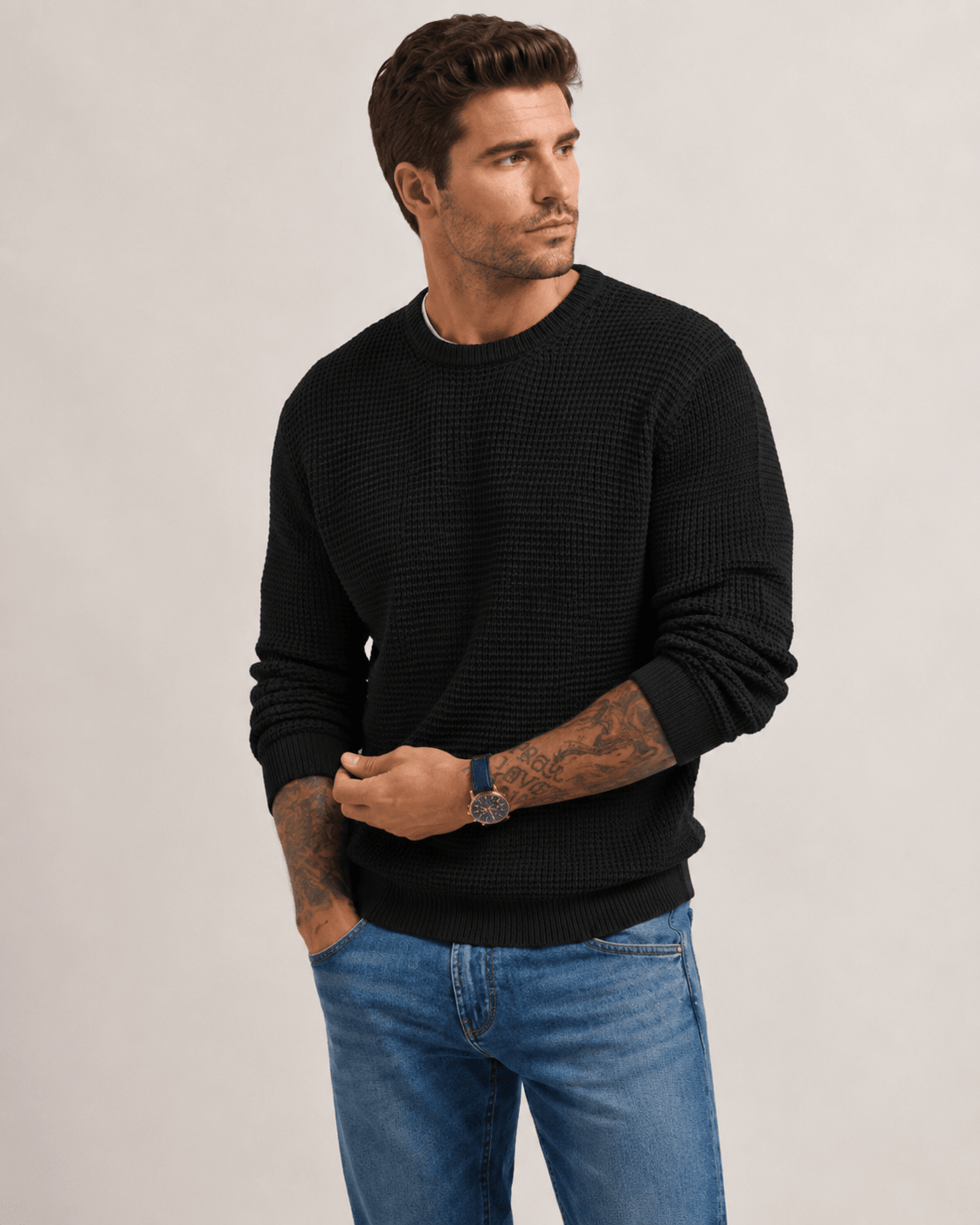 Textured Knit Pullover - Harren Cole