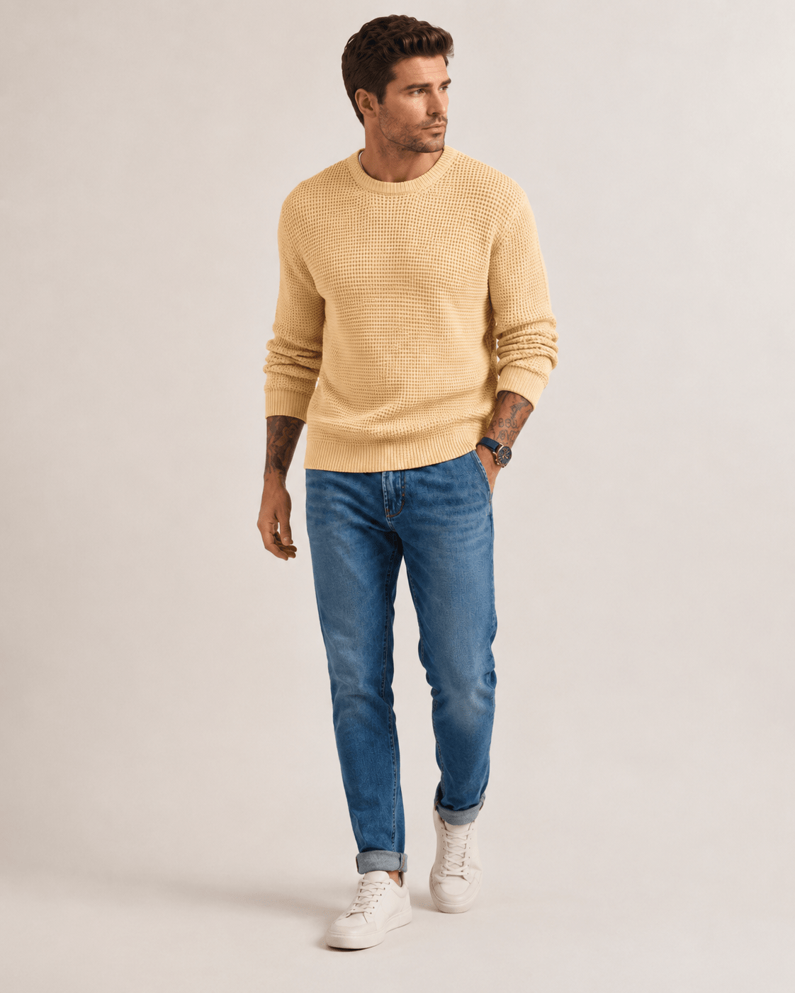 Textured Knit Pullover - Harren Cole