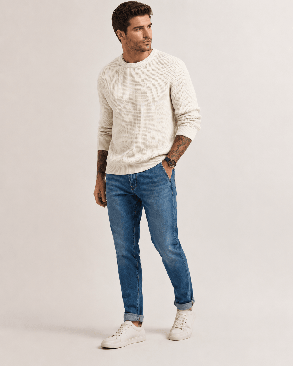Textured Knit Pullover - Harren Cole