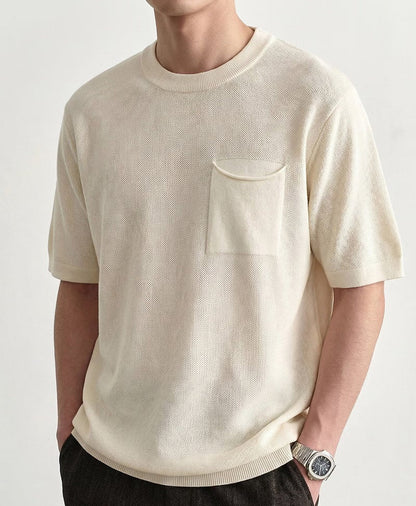 Textured Relaxed Fit Polo Shirt - Harren Cole