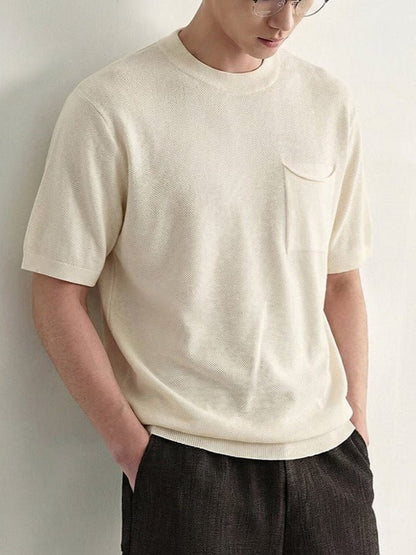 Textured Relaxed Fit Polo Shirt - Harren Cole