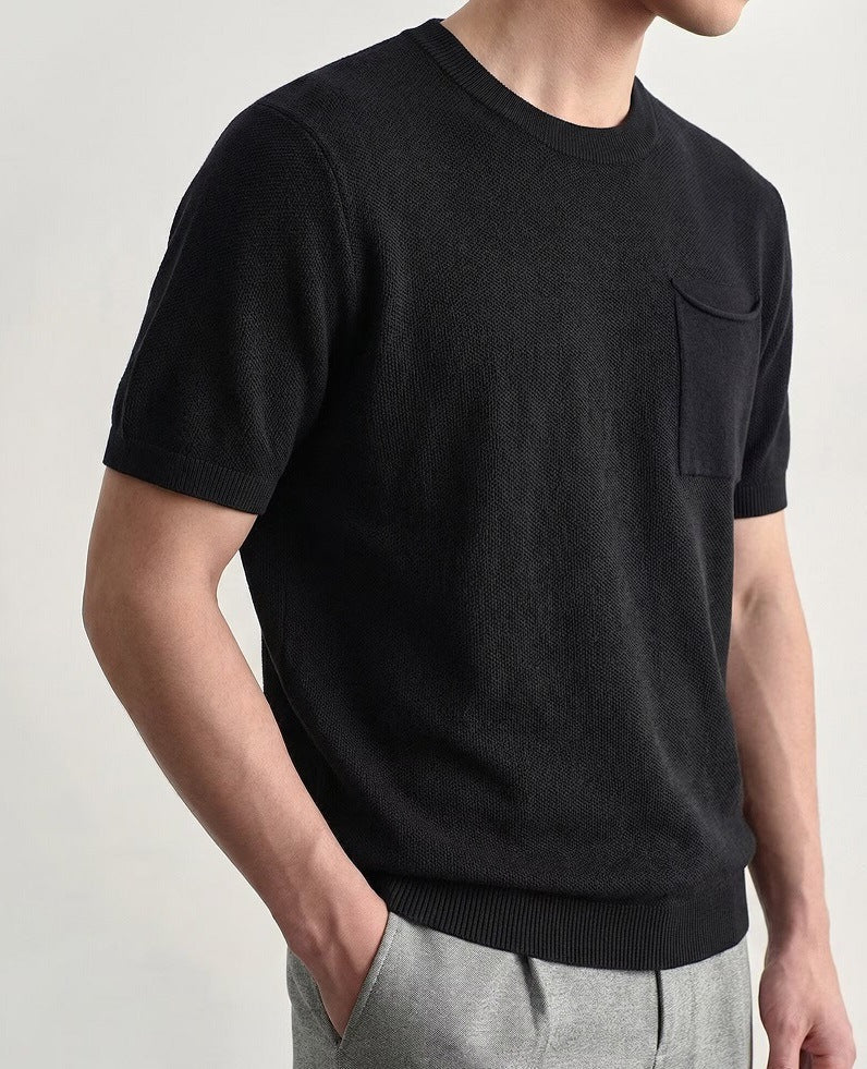Textured Relaxed Fit Polo Shirt - Harren Cole