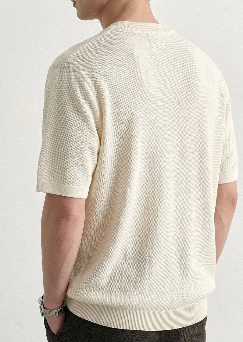 Textured Relaxed Fit Polo Shirt - Harren Cole