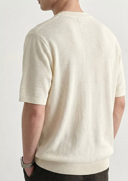Textured Relaxed Fit Polo Shirt - Harren Cole