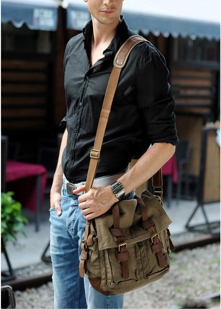 Vintage Leather Messenger Bag - Harren Cole