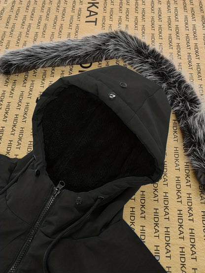 Warm Lined Hooded Parka - Harren Cole
