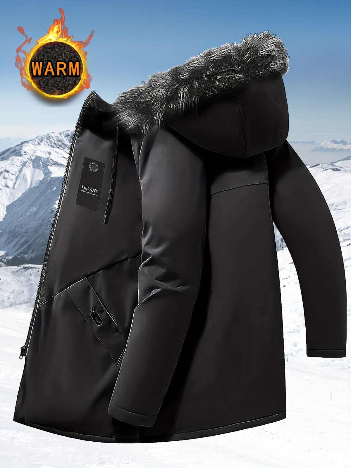 Warm Lined Hooded Parka - Harren Cole