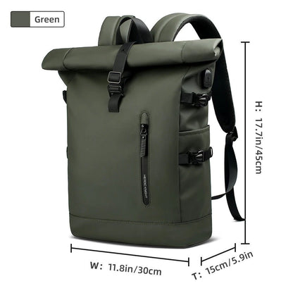 Waterproof Roll - Top Backpack - Harren Cole