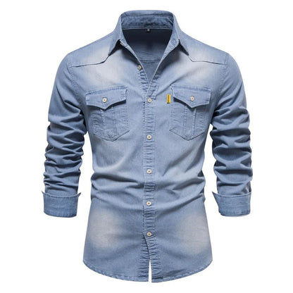 Western Style Denim Shirt - Harren Cole